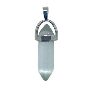 Selenite Double Terminated Point | Pendant